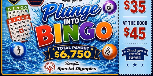Polar Plunge Bingo hosted by Monroeville PD and FD #6