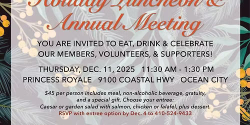 Holiday Luncheon & Annual Meeting