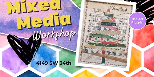 Mixed Media - Washi Tape Tree