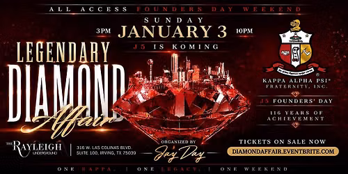 KAPPA ALPHA PSI\u2666\ufe0fJ5 DIAMOND AFFAIR: THE WORLD\u2019S LARGEST FOUNDERS\u2019 DAY