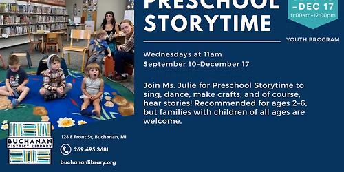 Preschool Storytime