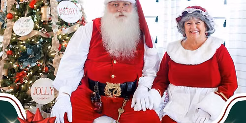 Santa and Mrs. Claus visit the Hotel Jacaranda