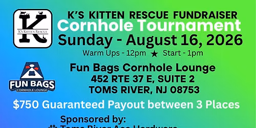 K's Kitten Rescue Cornhole Tournament
