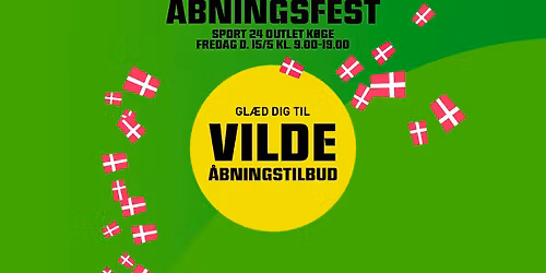 \u00c5BNINGSFEST: SPORT 24 OUTLET K\u00f8ge
