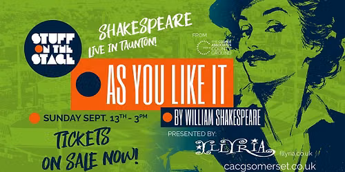 OPEN AIR SHAKESPEARE - LIVE IN TAUNTON!