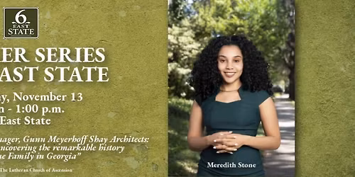 Speaker Series at 6 East State: Meredith Stone, Project Manager, Gunn Meyerhoff Shay Architects