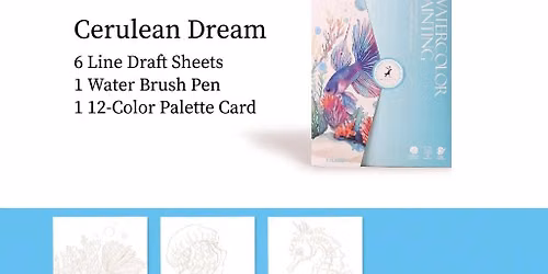 Monthly Watercolor Social - Sea Life\/Cerulean Dreams