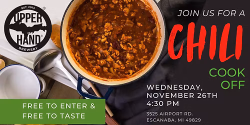 Chili Cook-Off @ Upper Hand Brewery