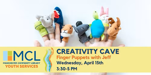 Creativity Cave: Finger Puppets with Jeff Yates