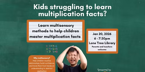 Learn Multisensory Methods To Help Your Child Master Multiplication Facts