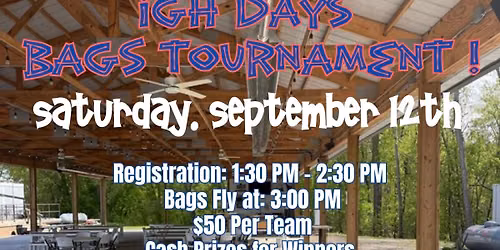 IGH DAYS BAGS TOURNAMENT! \ud83d\udc99\u2764\ufe0f