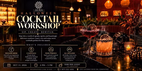 Halloween Cocktail Workshop at AURA