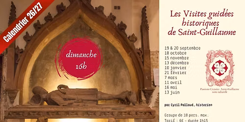 Les visites guid\u00e9es historiques de Saint-Guillaume 