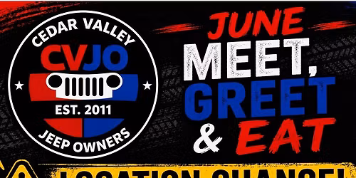 June Meet, Greet & Eat 6pm to 8pm 