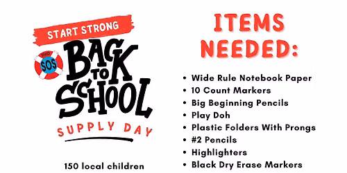 Back to School supplies drive