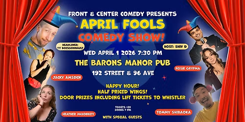 April Fools Comedy Show \u2013 Stand-Up Comedy Night in Surrey