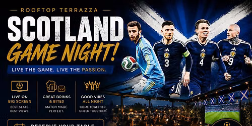 Scotland vs Brazil World Cup 2026 Live at Terrazza Rooftop Hampstead