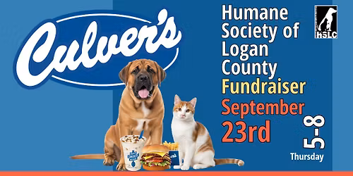 Culvers fundraiser to benefit the Humane Society of Logan County