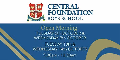 Open Morning at Central Foundation Boys' School - 9.30am-10.30am