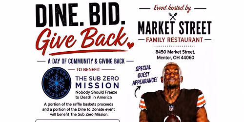 Charity for Sub Zero Mission with Cleveland Brown\u2019s Receiver Isaiah Bond