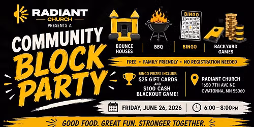 Owatonna Community Block Party! Free Family Fun!
