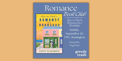 Romance Book Club: "How to Find a Romance in a Bookshop" by Poppy Alexander