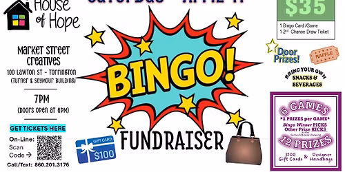 Purse Bingo Fundraiser supporting House of Hope