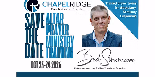 Altar Prayer Ministry Training With Bud Simon