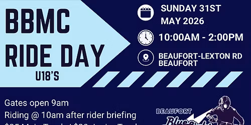 31st May 2026 Ride Day