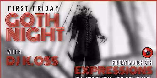 First Friday Goth Night w\/DJ K.OSS