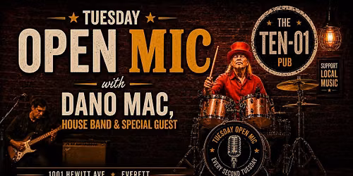 \ud83c\udfa4 Tues Open Mic w Dano Mac \ud83c\udfb6