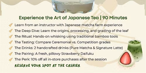 Matcha Masterclass at Bake Me Up