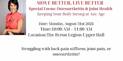 Osteoarthritis & Joint Health - Wellness Session
