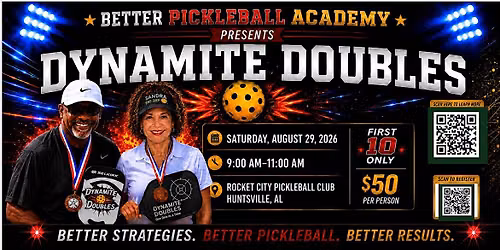 Dynamite Doubles Pickleball Strategy Clinic \u2013 Huntsville, Alabama