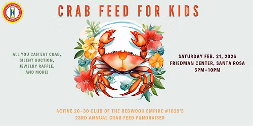 23rd Annual Crab Feed Benefiting Kids