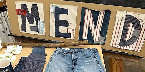 Visible Mending Textiles Workshop   Gweithdy Tecstilau Atgyweirio Gweladwy