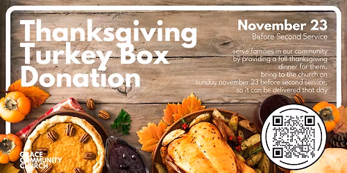 Thanksgiving Turkey Box Donation