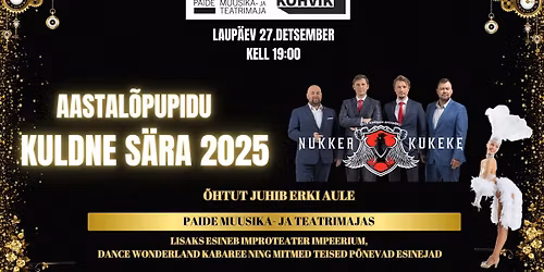 Kuldne S\u00e4ra 2025 \u2013 Paide Muusika- ja Teatrimaja Aastal\u00f5pupidu