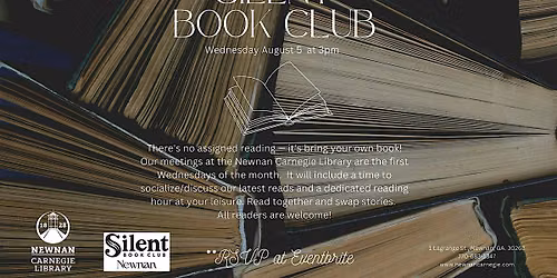 Silent Book Club at the Newnan Carnegie Library