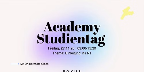 Studientag: Einleitung in das Neue Testament
