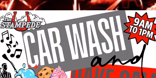 Stampede Car Wash and Bake sale at O'Rielly's Auto Parts