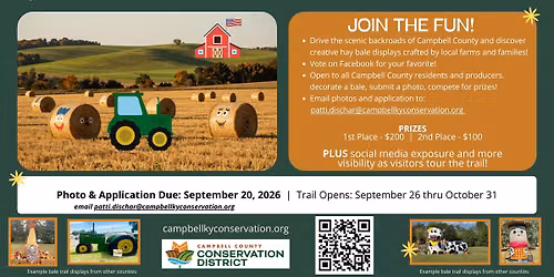 Campbell County Bale Trail- September 26- October 31