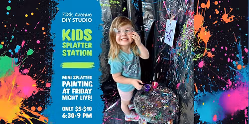 Kids Splatter Station at Friday Night Live