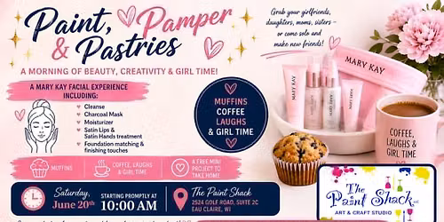 Paint Pamper & Pastries (free)