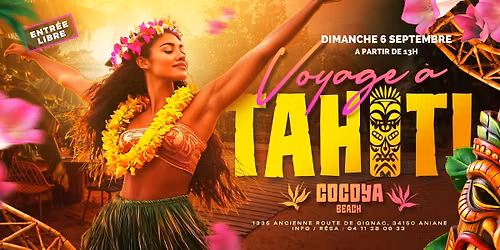 VOYAGE A TAHITI \u2708\ufe0f COCOYA BEACH ~ DIMANCHE 6 SEPTEMBRE 2026~ 