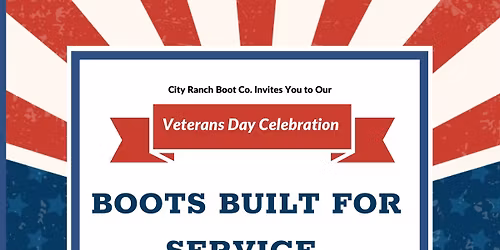 City Ranch Boot Annual Veterans Celebration