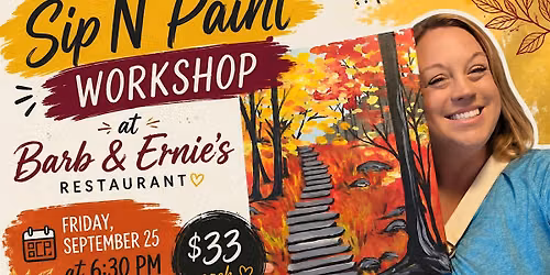 Fall Scene Sip N' Paint