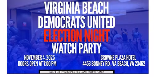 Virginia Beach Democrats United Watch Party