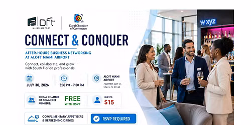 Connect & Conquer: After-Hours Business Networking at Aloft Miami Airport