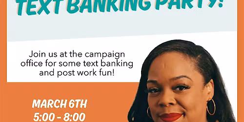 Kina Collins Text Bank Party